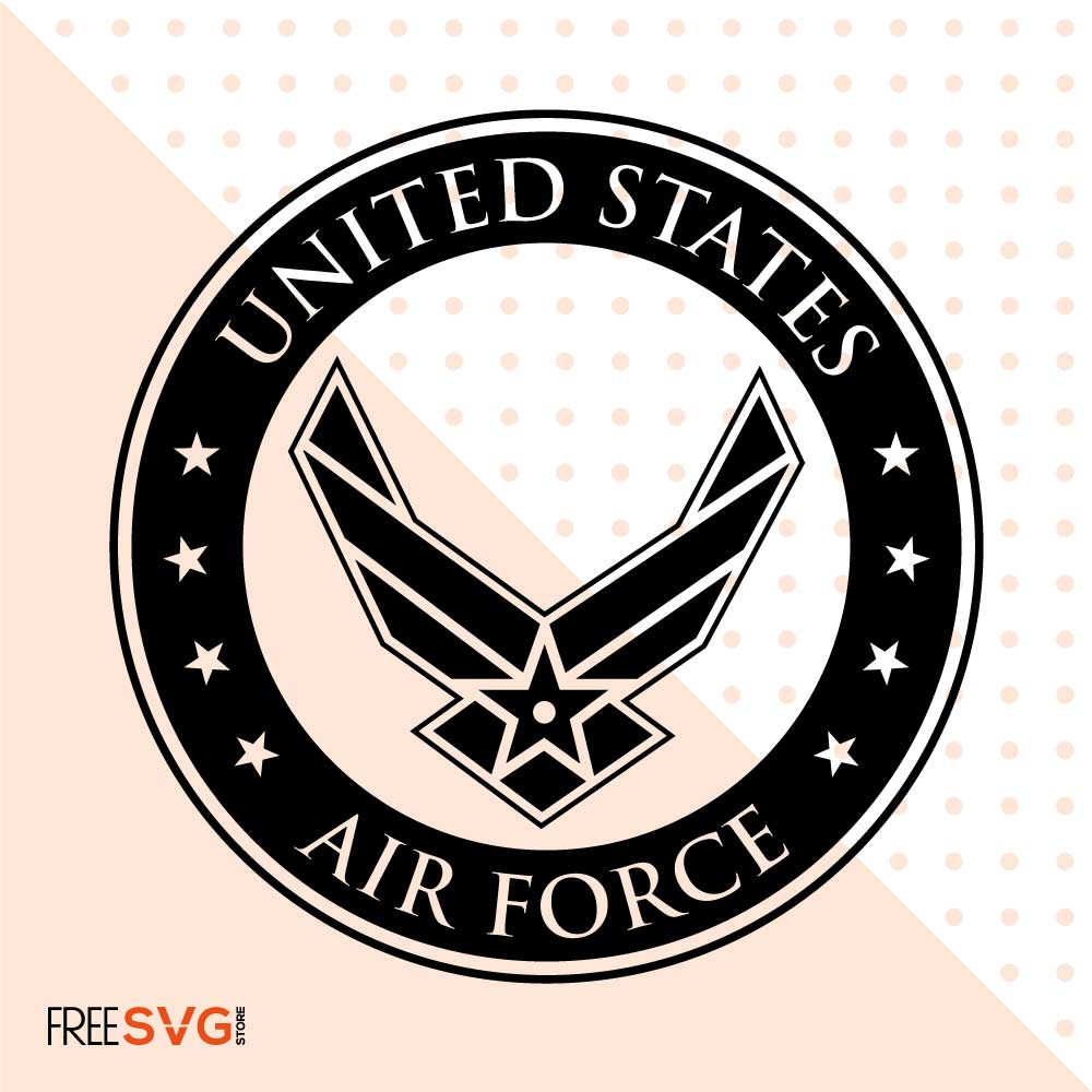 Air Force Logo SVG Cut File, Air Force SVG