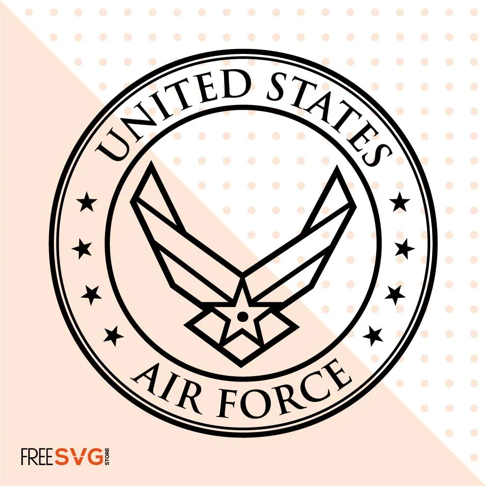 Air Force Logo SVG Cut File, Air Force SVG