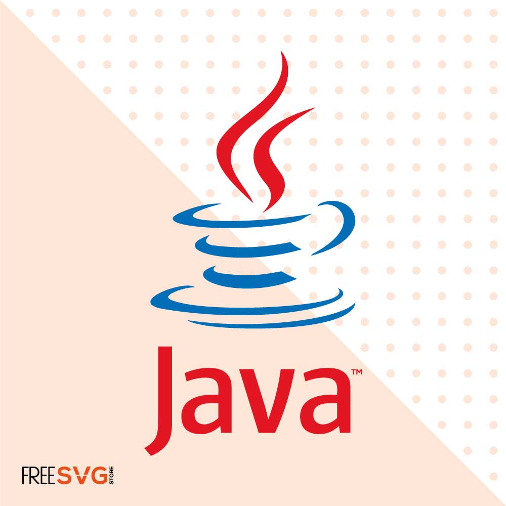 Java Icon SVG Cut File, Java Logo Vector