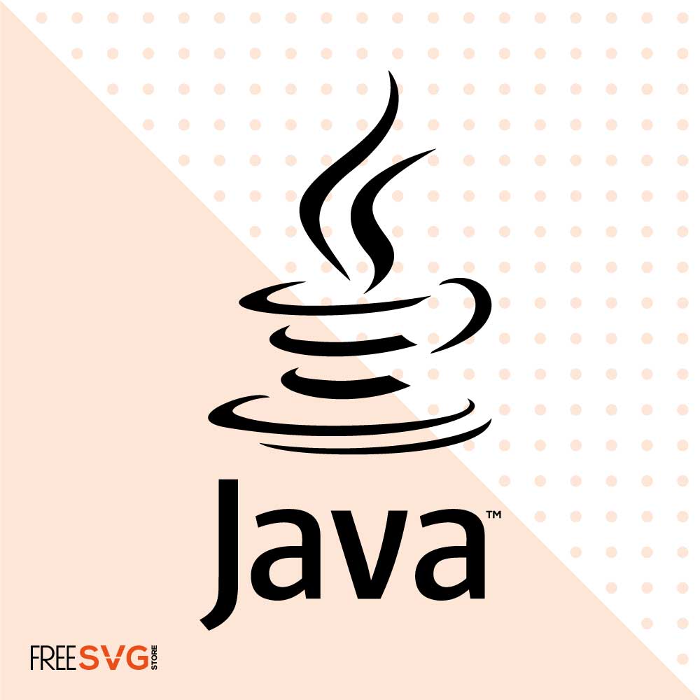 Java Logo SVG Cut File, Java Icon Vector