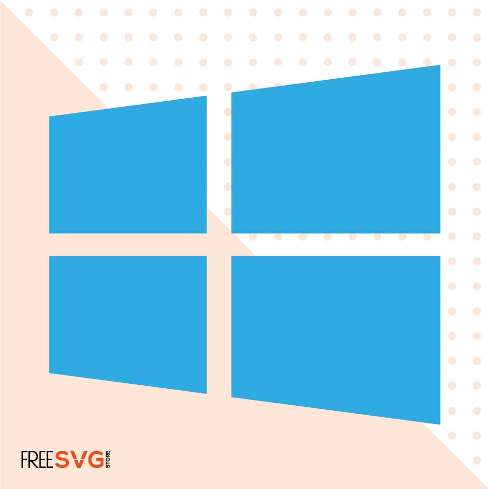 Windows Icon SVG Cut File, Windows Logo Vector