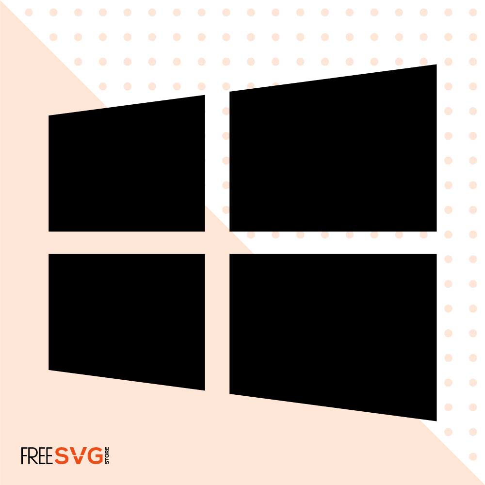 Windows Logo SVG Cut File, Windows Icon Vector