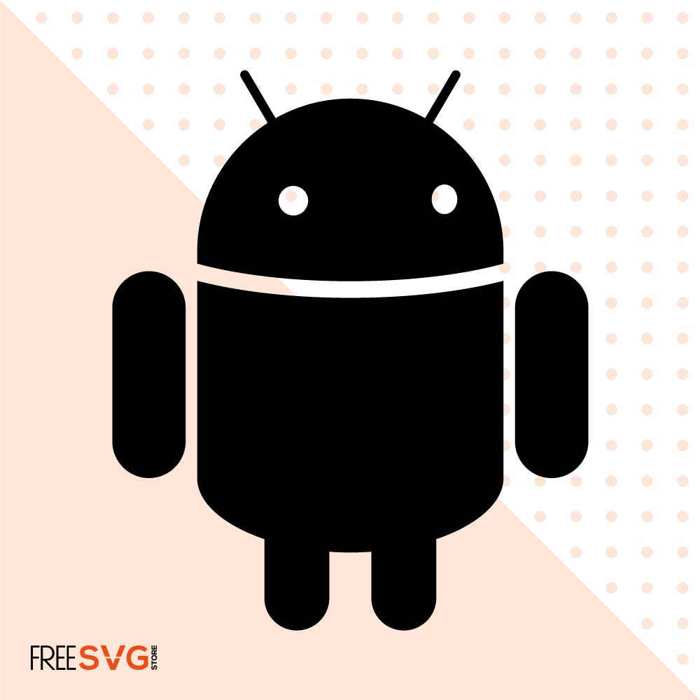 Android Logo SVG Cut File, Android Icon Vector