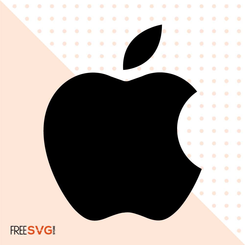 Apple Icon SVG Cut File, Apple Logo Vector