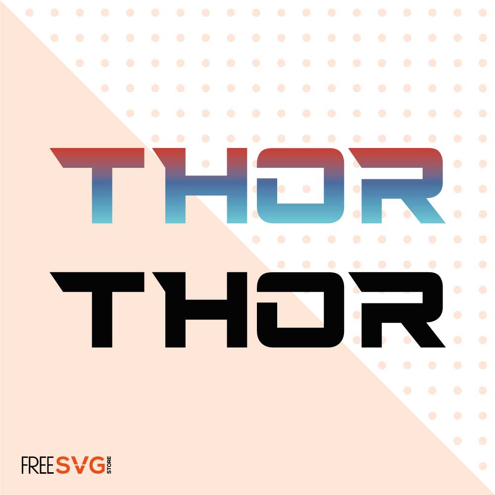 Thor SVG Cut File, Thor Logo Vector