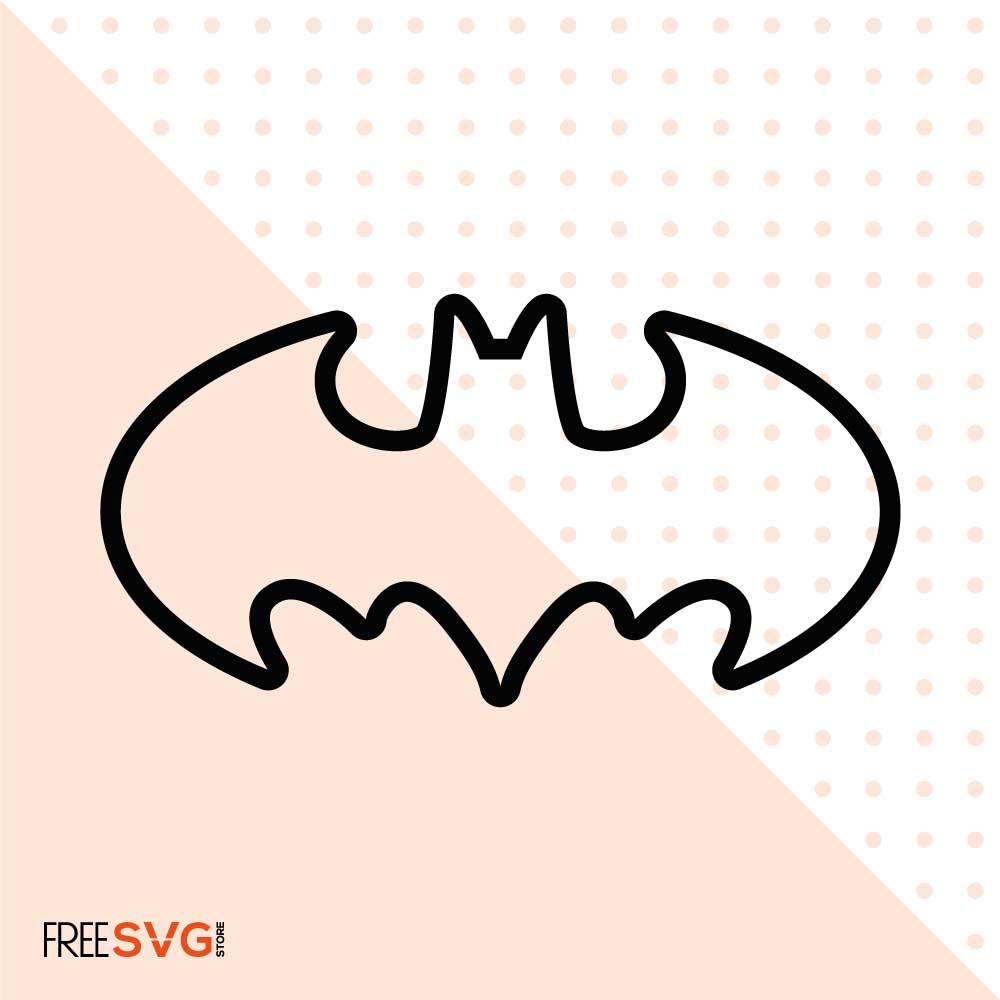 Batman Logo Vector, Batman SVG Cut File