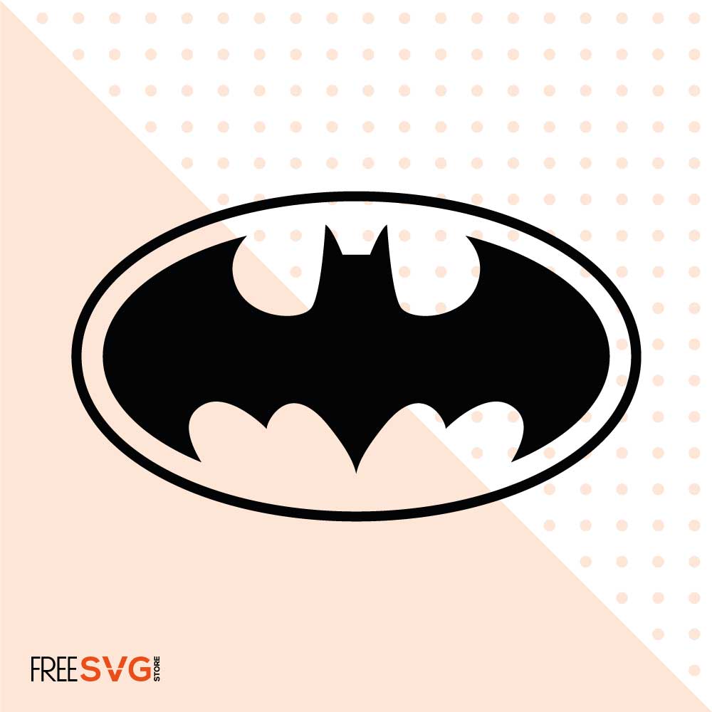 Batman Icon SVG Cut File, Batman Logo Vector