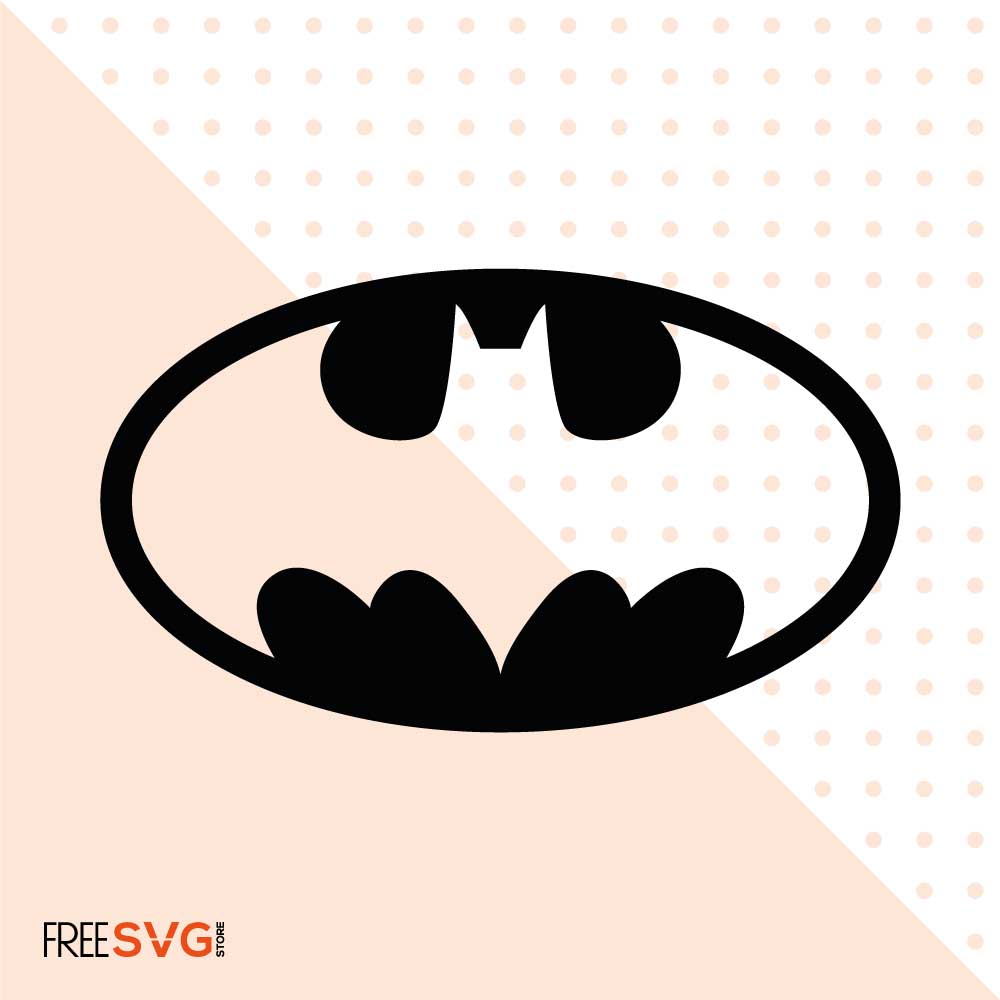 Batman Icon Vector, Batman Logo SVG Cut File