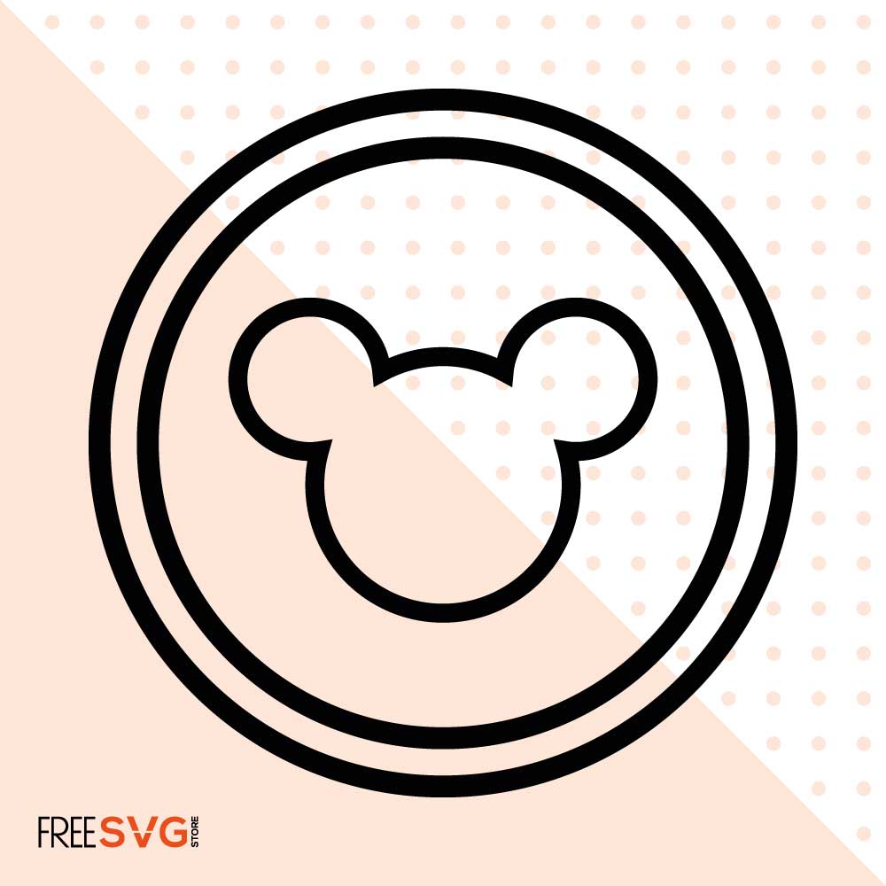Mickey Head Disney SVG, Mickey Head Disney Logo Vector