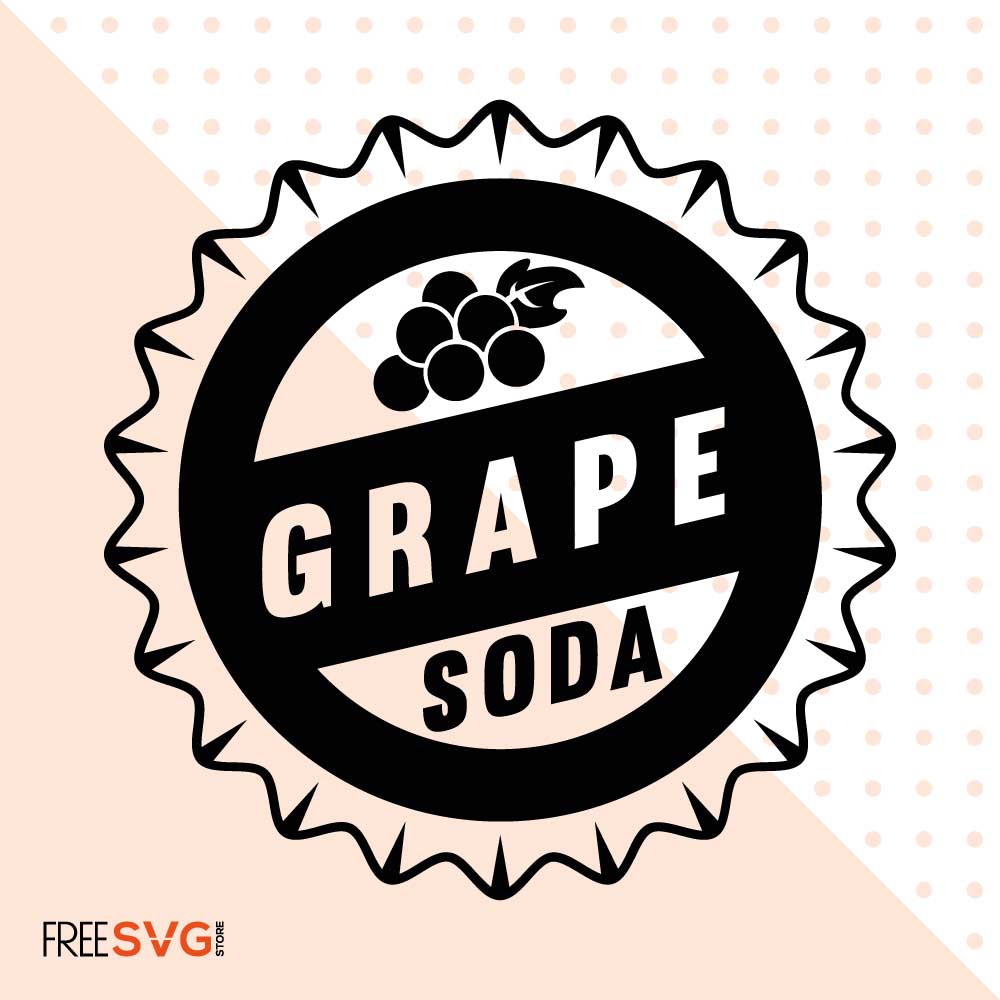 Grape Soda SVG File, Disney Logo Vector