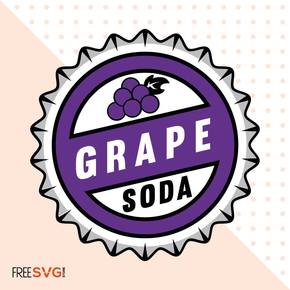 Grape Soda Logo vector, Grape Soda SVG Cut File