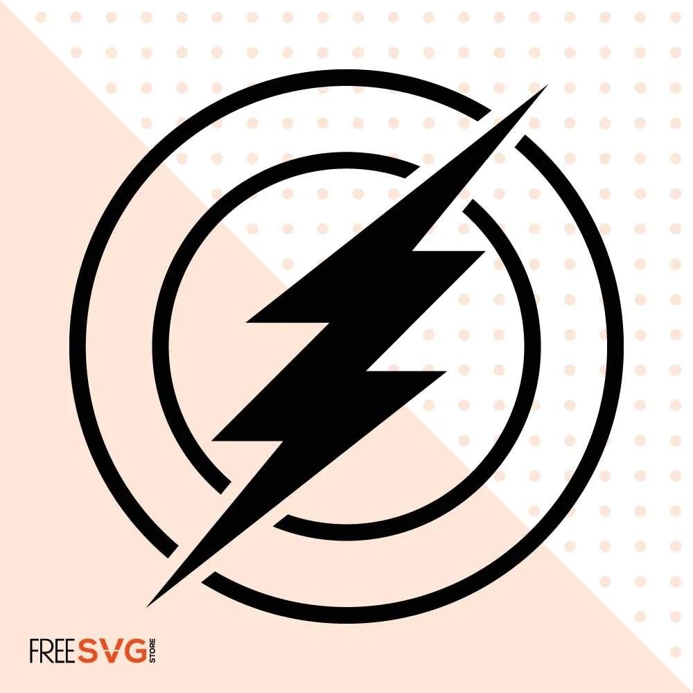 Flash Logo SVG Cut File, Flash Icon Vector