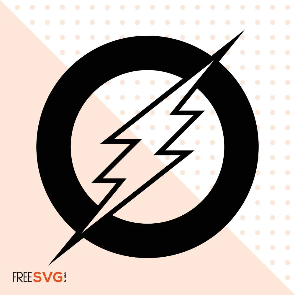 Flash Logo SVG Cut File, Flash Icon Vector