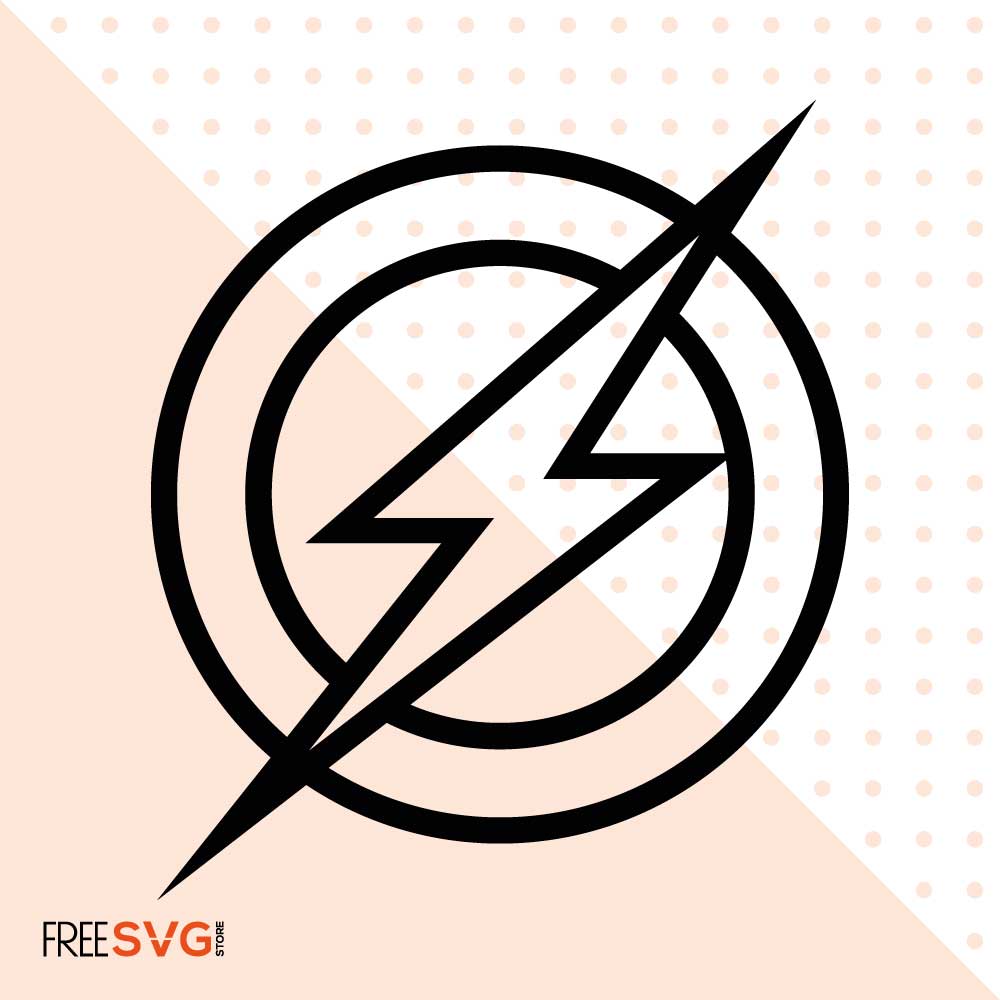 Flash Icon Vector, Flash Logo SVG Cut File