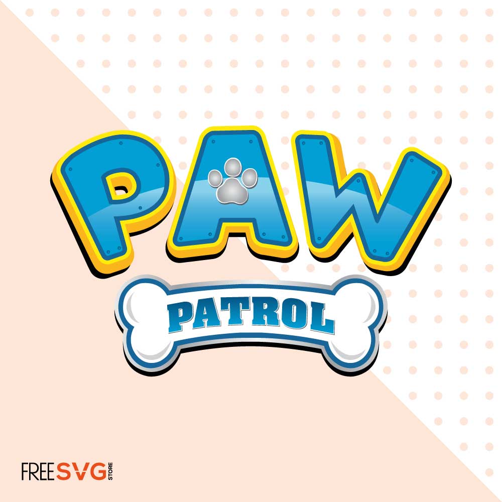 Paw Patrol Logo SVG Cut File, Paw Logo Vector