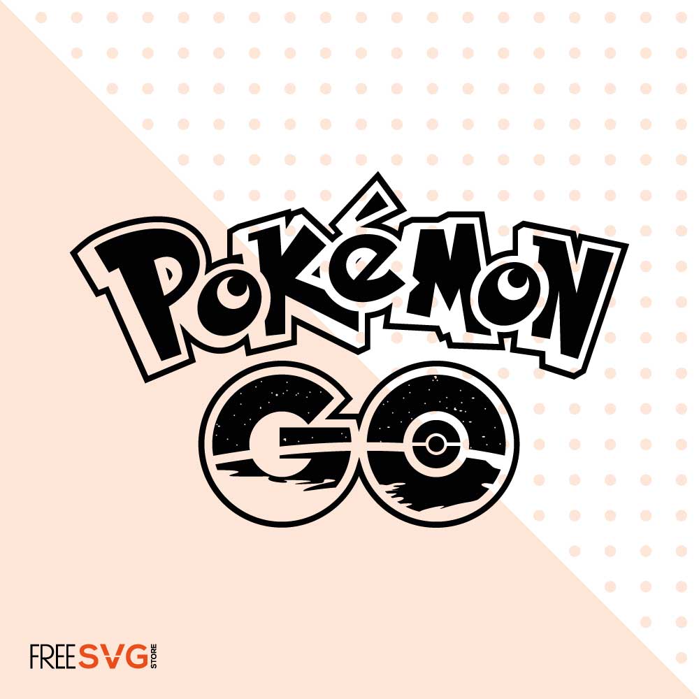 Pokemon Go SVG Cut File, Pokemon Go Logo Vecto