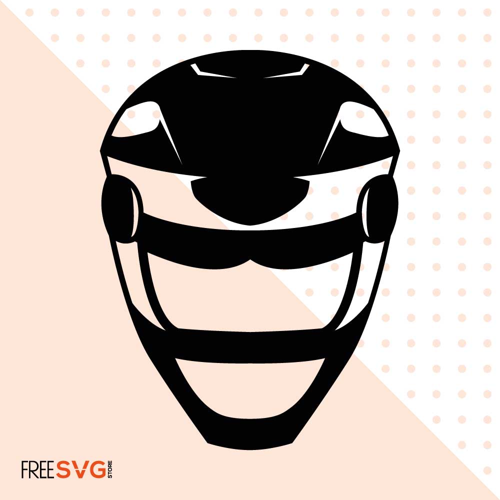 Helmet Silhouette SVG Cut File- Power Ranger Vector