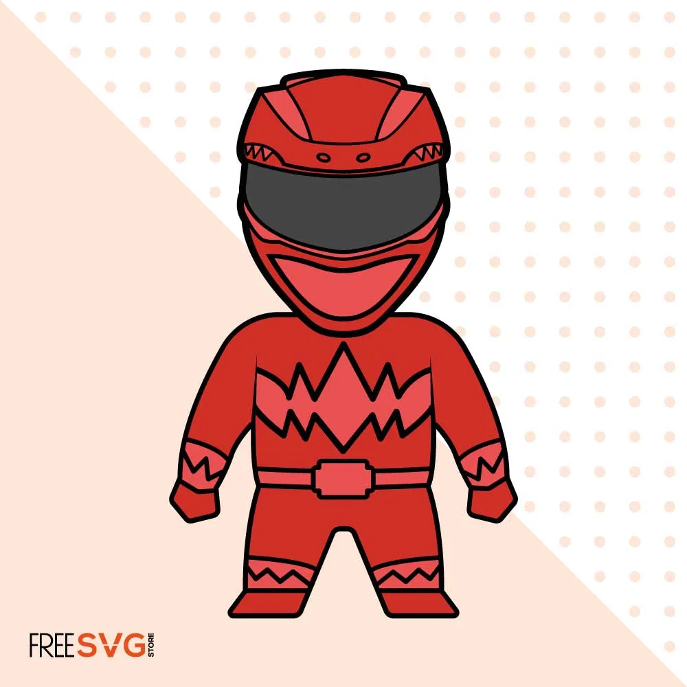 Power Ranger SVG Cut File, Power Ranger clipart SVG Silhouette