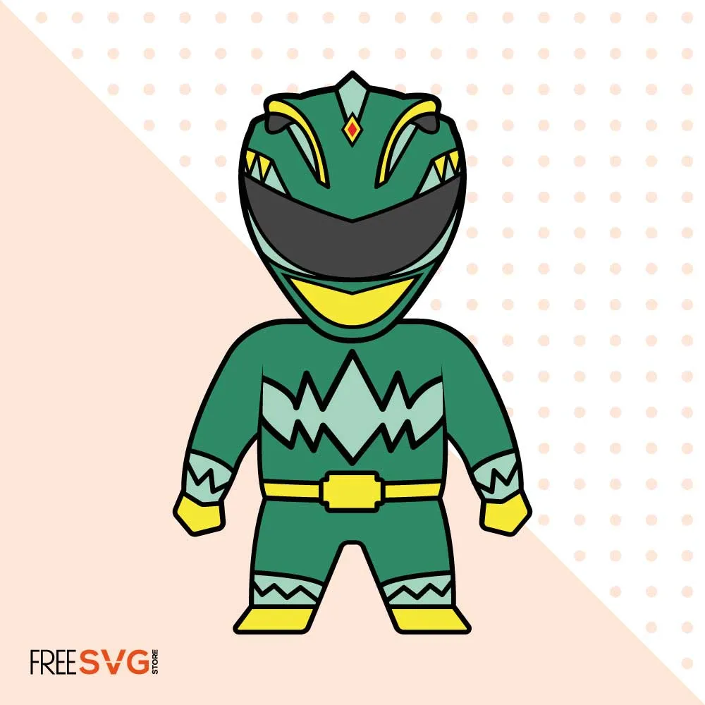 Power Ranger SVG Cut File Clipart Silhouette