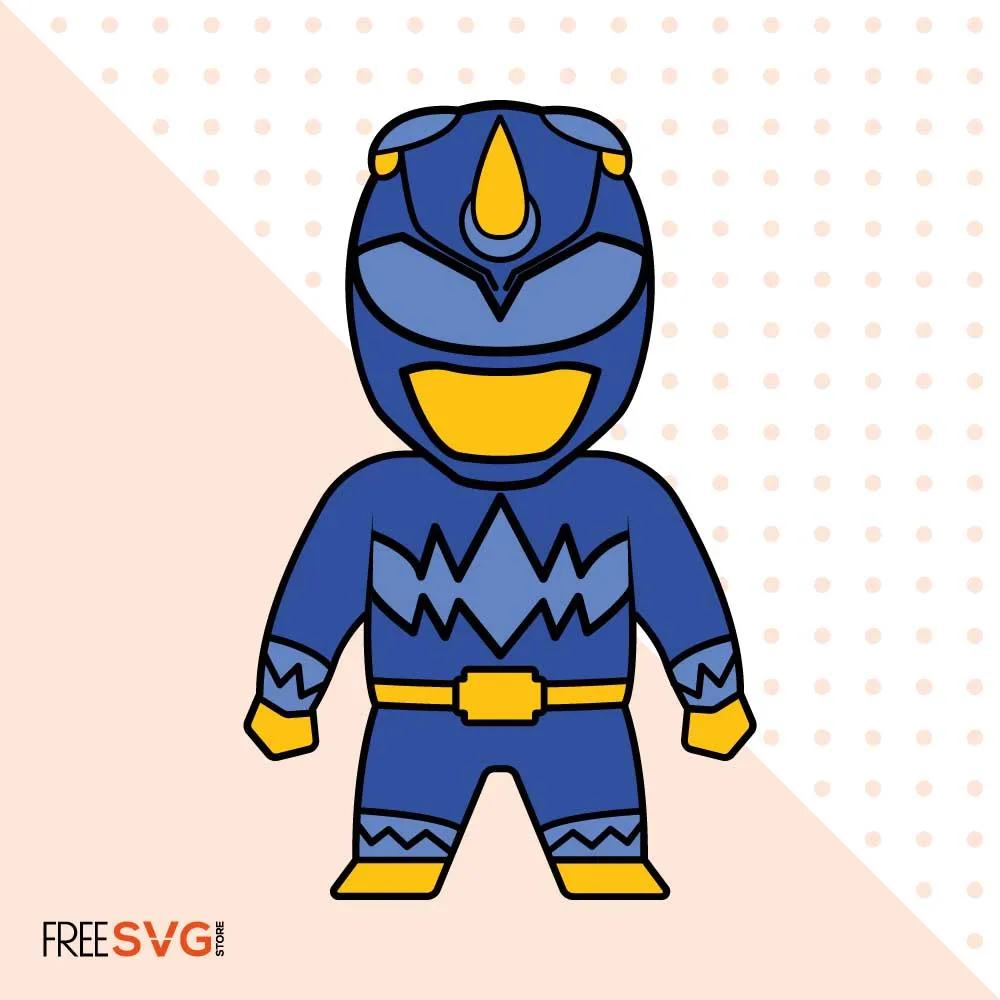 Power Ranger SVG Cut File Clipart Silhouette