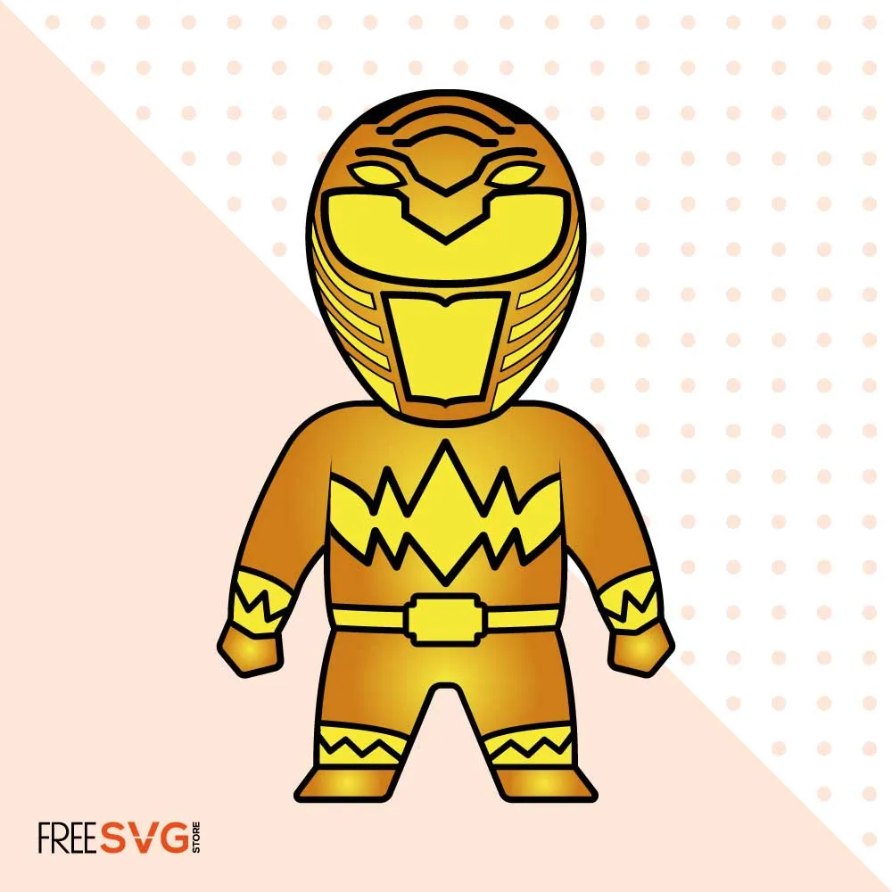 Power Ranger Clipart SVG Cut File Silhouette