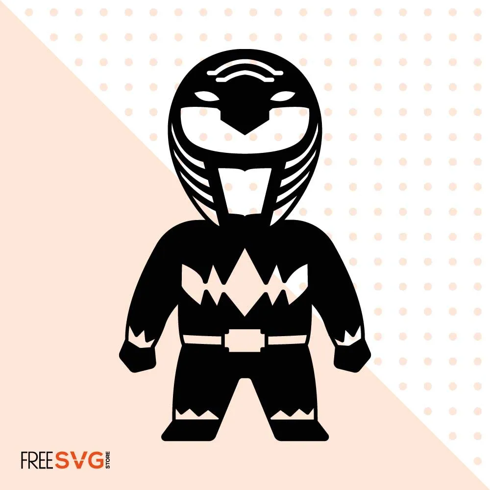 Power Ranger SVG Cut File Silhouette