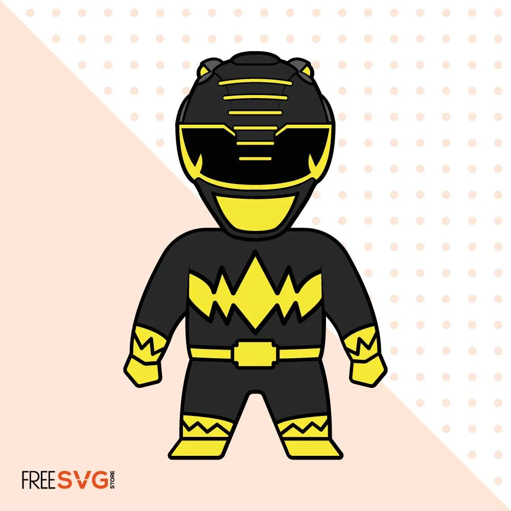 Power Ranger SVG Cut File Silhouette