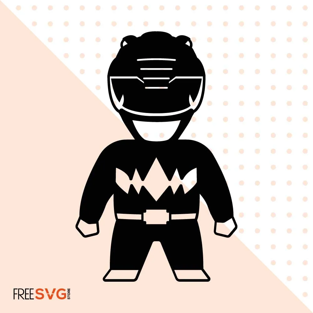 Power Ranger SVG Cut File Clipart Silhouette