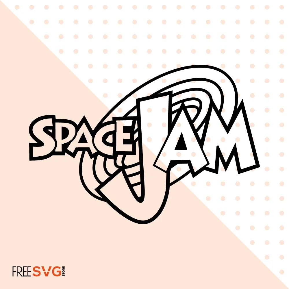 Space Jam SVG Cut File Logo Silhouette