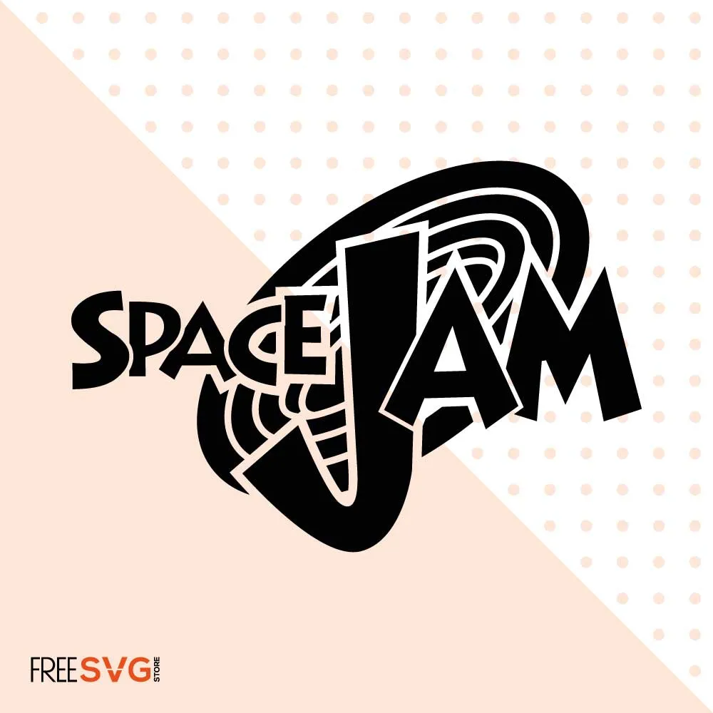 Space Jam SVG Cut File Silhouette