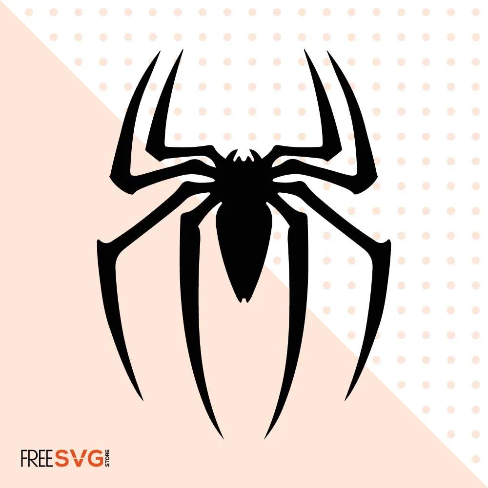 Spider Logo SVG Clipart Cut File Silhouette