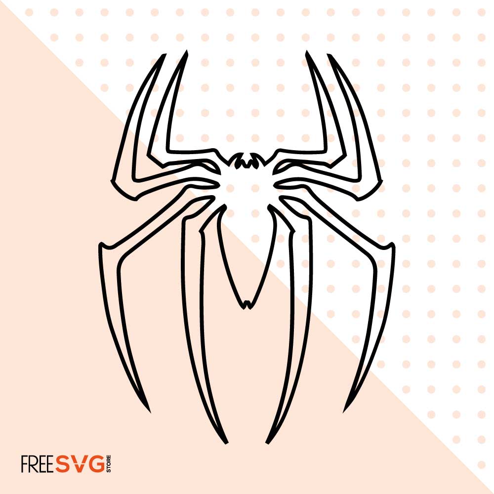 Spider SVG Cut File, Spider Outline
