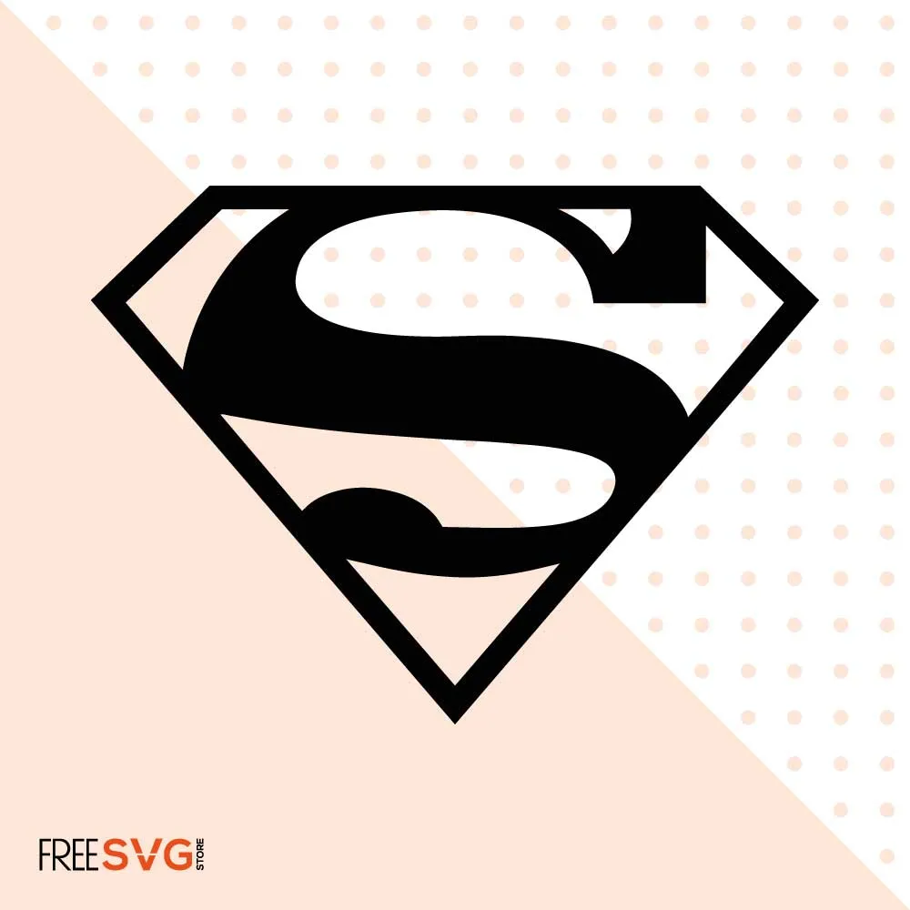 Superman Logo SVG Cut File & Vector Silhouette - Premium High-Quality Design for Crafting and Printing